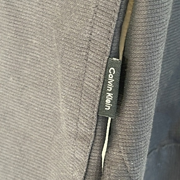 Calvin Klein Slim Fit Gray Long Sleeve Shirt Size M 100% Cotton - Picture 3 of 8